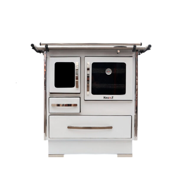 Cocina a Leña 4P  Alpes Alta 82x56  Blanco