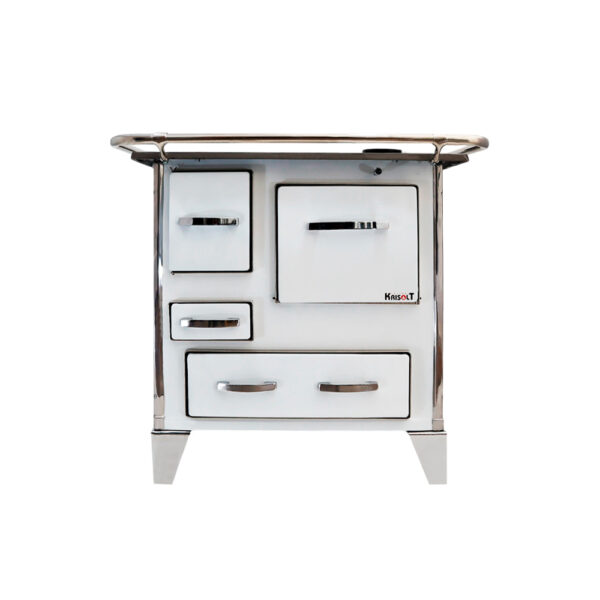 Cocina a Leña 4P  Basilea 82×56 Color Blanco