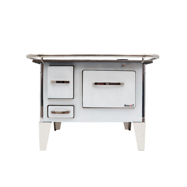 Cocina a leña 4P Berna  92x62 color Blanco
