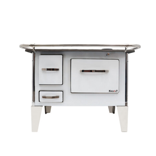 Cocina a Leña 4P. Berna  82x56 Color Blanco