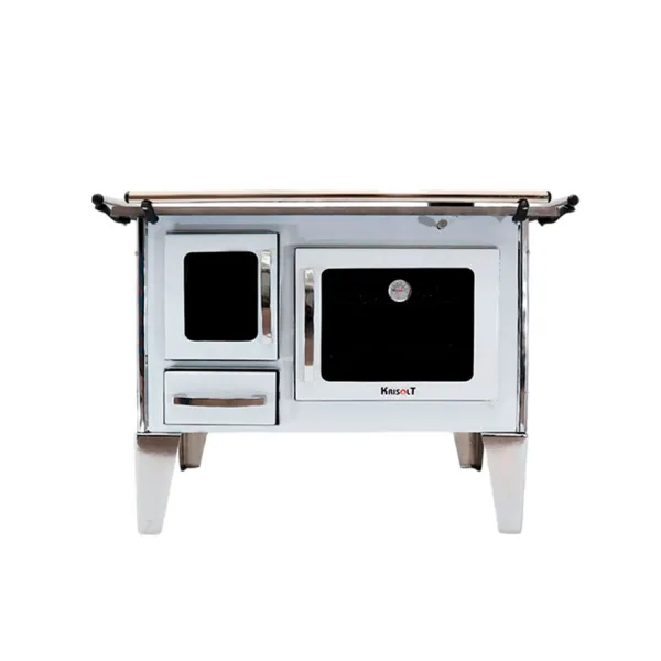 Cocina a Leña 4P Alpes Baja  92x62  Blanco