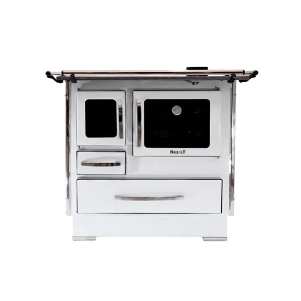 Cocina a Leña 4P  Alpes Alta 92×62  Blanco