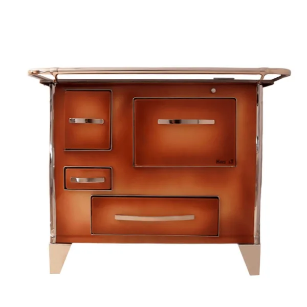 Cocina a Leña Basilea  4P  102x72 Color Difumado