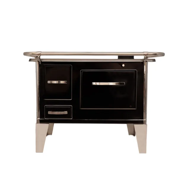 Cocina a leña 4P Berna  92x62 color Negro