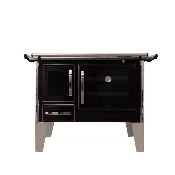 Cocina a Leña 4P Alpes Baja  92x62  Negro