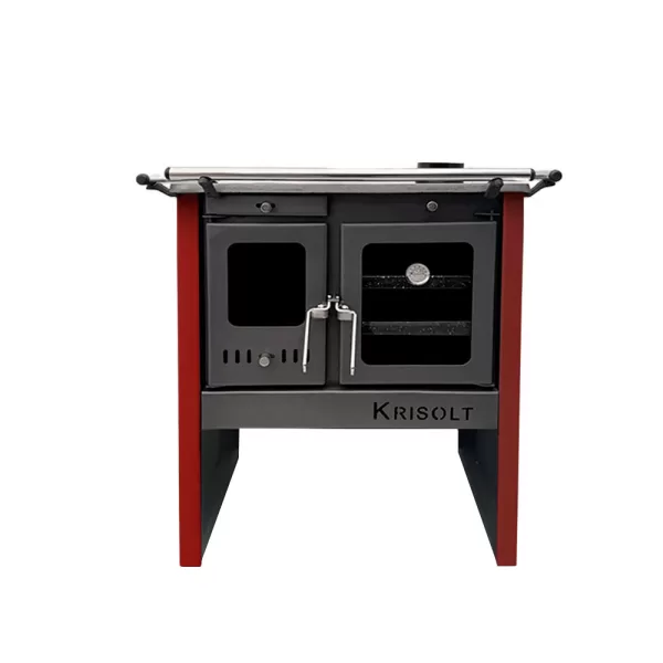 Combustión Lenta Helvética  70 Rojo 72x56cm